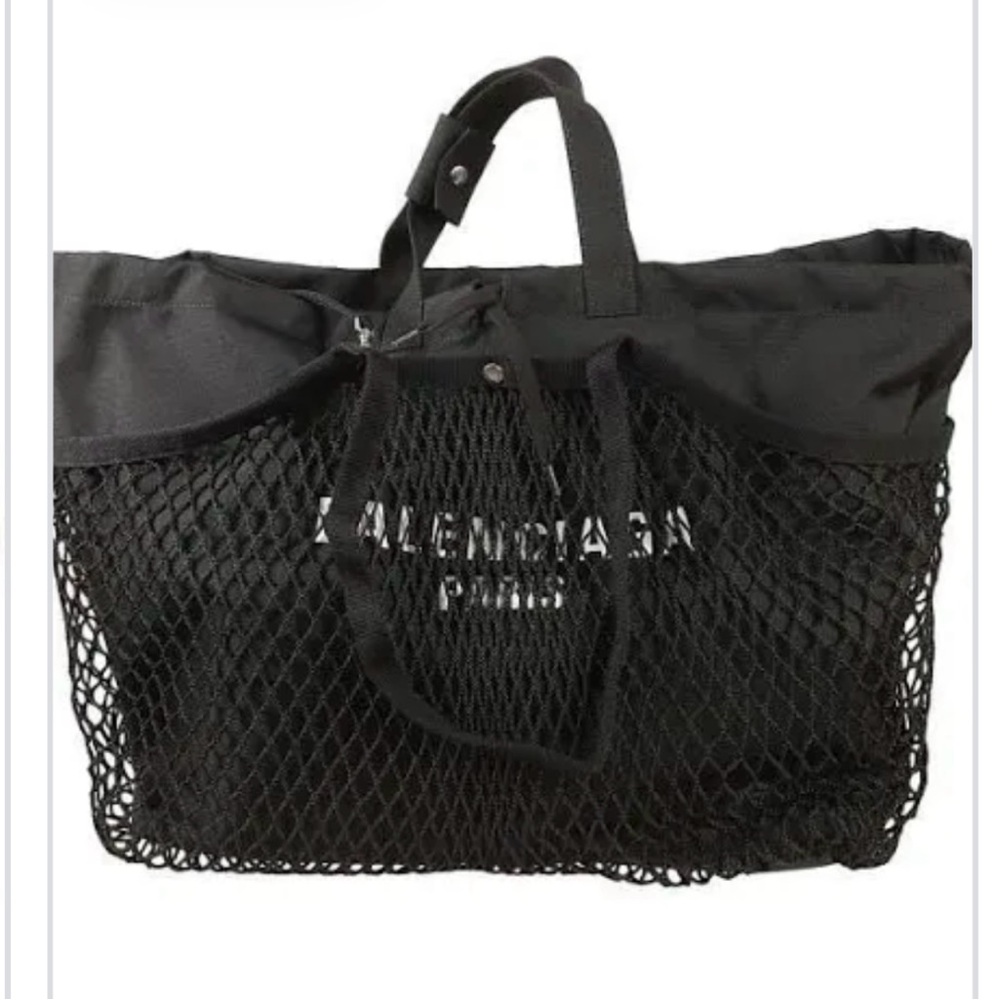 BALENCIAGA Authentic Canvas Fishnet Tote - Picture 2 of 15